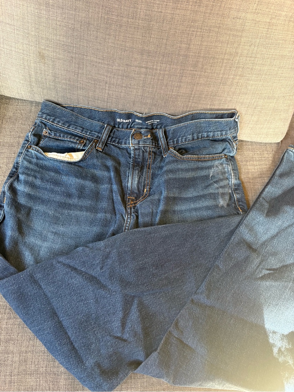 Old Navy Men's Medium Blue Straight Jeans